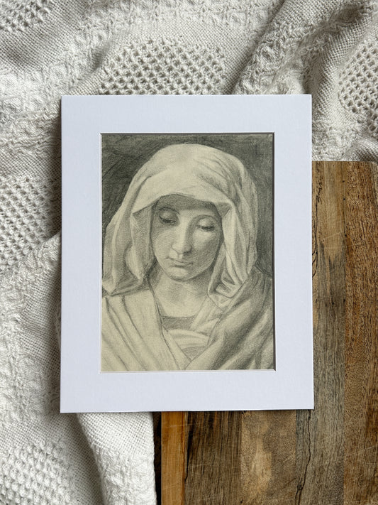 Original “The Virgin in Prayer” Master Study